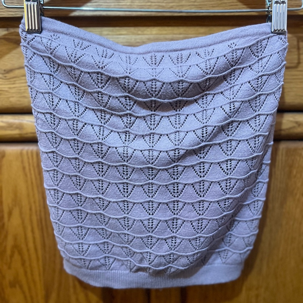 Knitted tube top